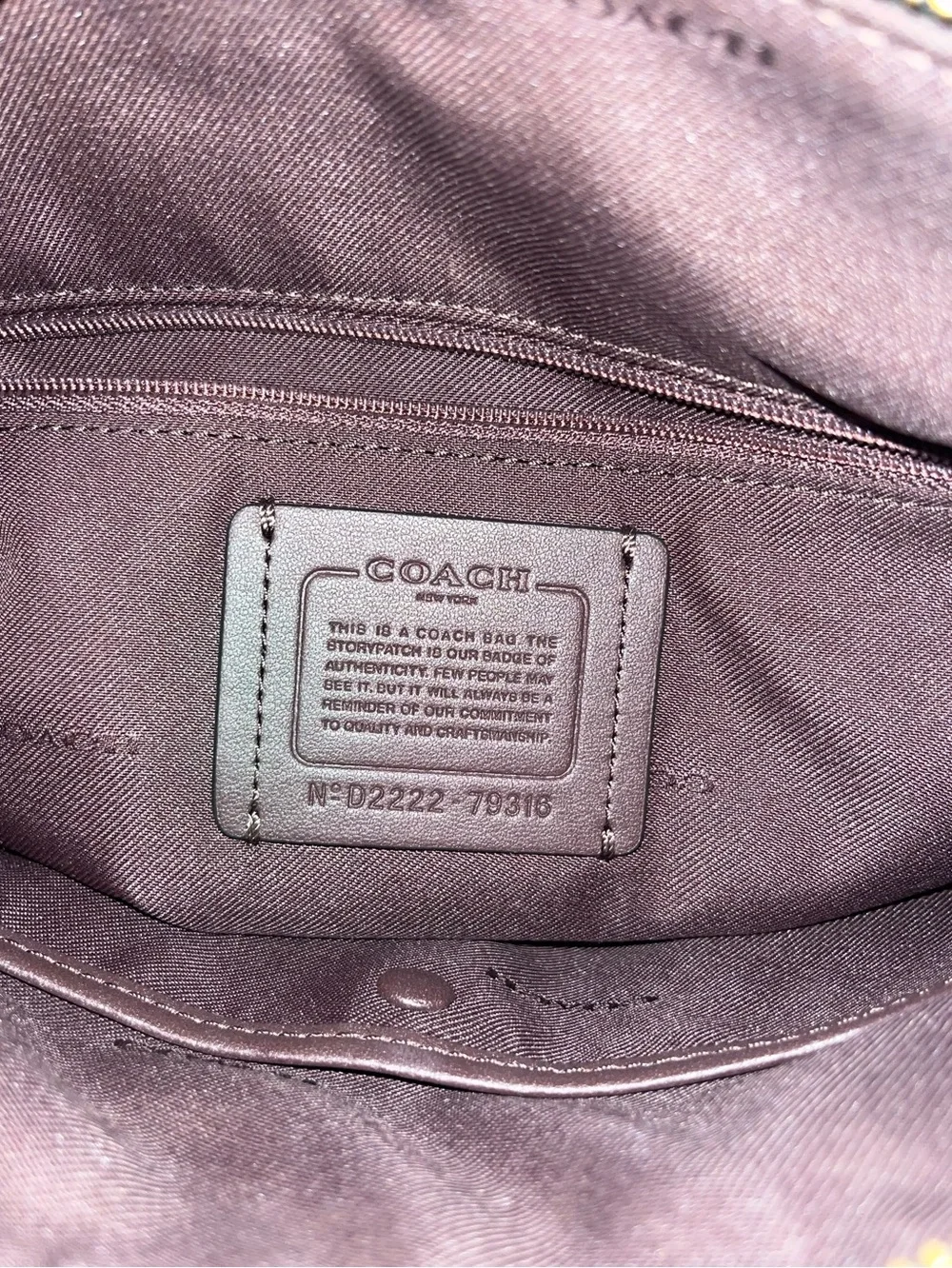 Coach Elise Pebble Leather Satchel - Picture 9 of 12